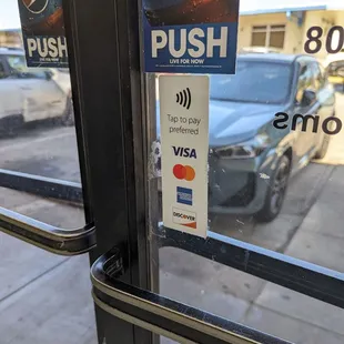 Takes these cards for payment...