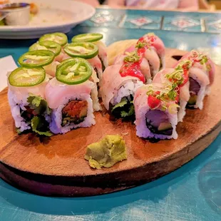 Rolls with lime and cilantro