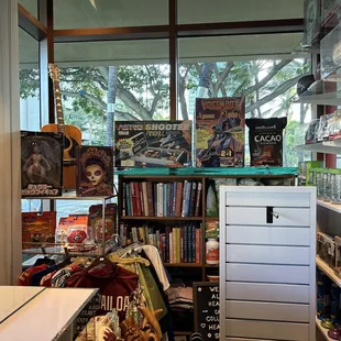 a view of a book store
