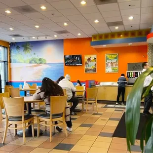 people sitting at tables