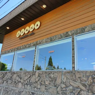 the outside of the building