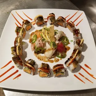 sushi and sashimi, food, sashimi, sushi