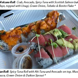 Baked volcano roll , Hawaiian roll