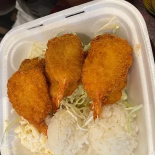 Flat deep fried frozen shrimp?