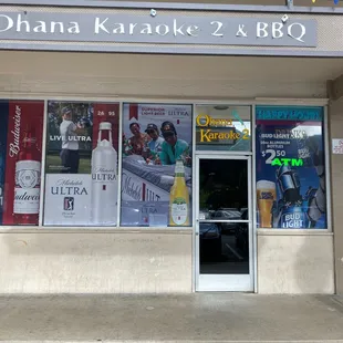 the front of the store