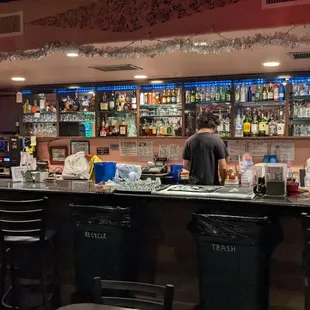 a man at the bar
