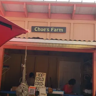 a sign in front of a store