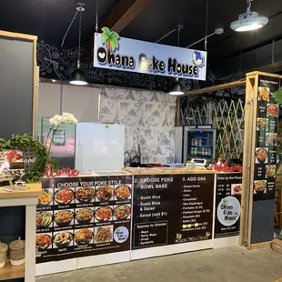 the front of the restaurant