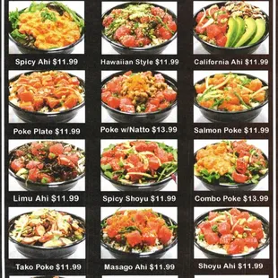 Menu as of 5/27/2021