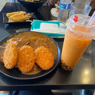 Croquette Curry Rice Plate