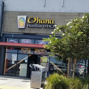 outside