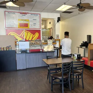 Menu and order/pay station  Furikake Salmon