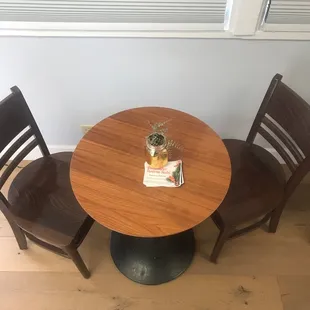 Sit and sip on coffee while you wait.