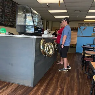 Picking up Subs for dinner