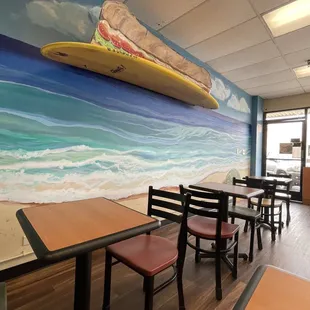 Seating again a cool mural