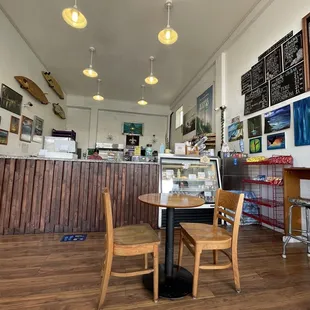 the inside of a coffee shop