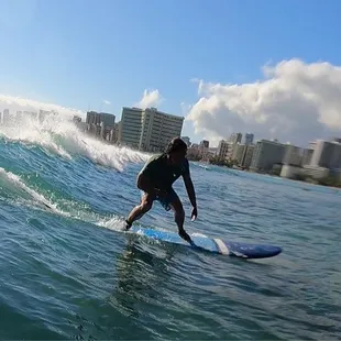 Surfing Waikiki Beach with Ohana Surf... these photos are from Cole, their video guy. Awesome!!!