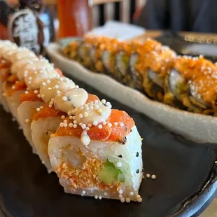 Tuna signature &amp; Vulcano rolls