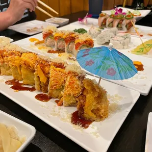 sashimi, sushi, sushi and sashimi, food