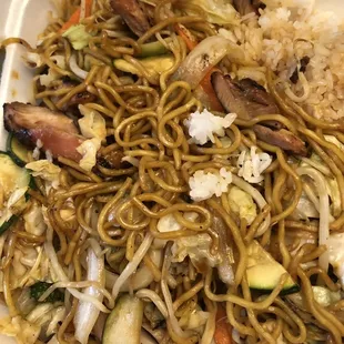 Chicken yakisoba