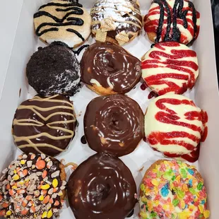 a box of assorted donuts