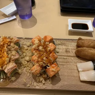 sushi and sashimi, food, sashimi, sushi