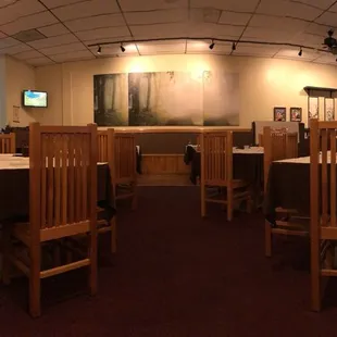 Inside of restaurant in late September 2018.