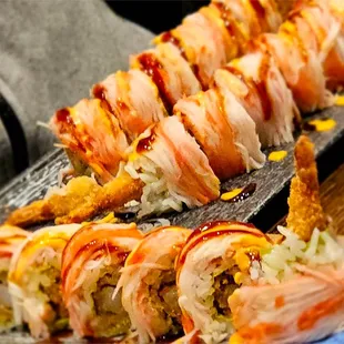 sashimi, sushi, sushi and sashimi, food