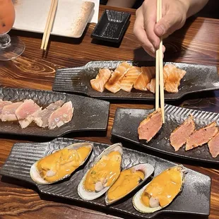 food, sushi and sashimi, sushi, sashimi