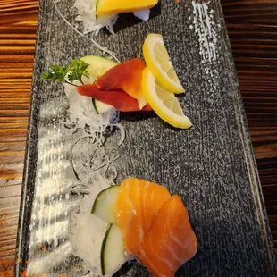 Selected sashimi.