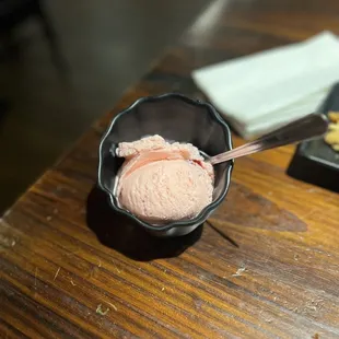 Strawberry ice cream