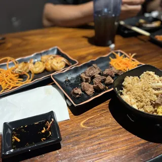 Hibachi Shrimp and Chicken