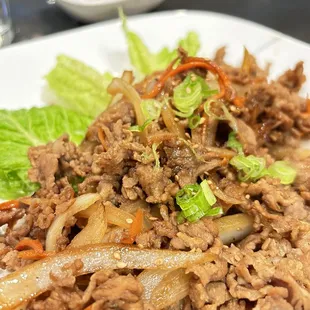 Beef Bulgolgi with rice