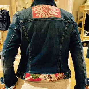 Repurposed and Vintage reworked Jeans Jackets! Gorgeous! Ginger Leong made in Hawaii