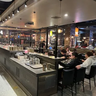 sushi and sashimi, interior