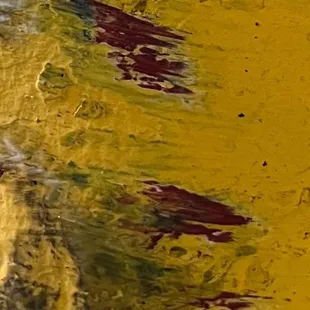Paint from our car on the wall