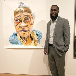 Me next to my piece...