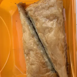 Each of these baklava pieces are bigger than a slice of pie!  Very satisfying