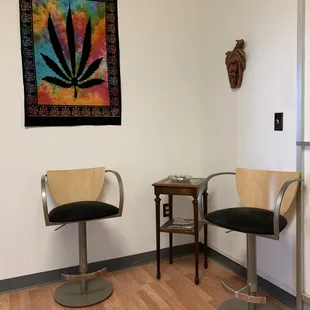 Waiting area of Ohio Cannabis Connection in Cincinnati