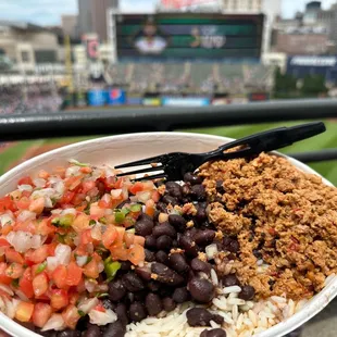 Chorizo Bowl, I couldn't finish it!