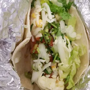 a burrito wrapped in foil