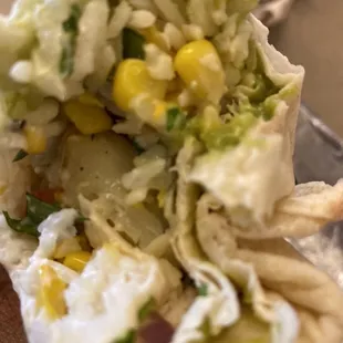 Brother's Burrito with Tortilla-Encrusted Tilapia