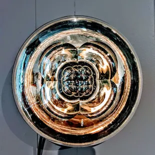 Quiet Sconce.. Glass contained light