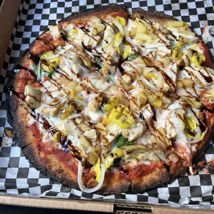 pizza, food