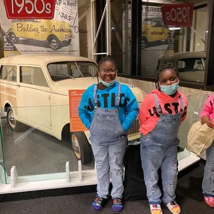 My nieces found out what cars used to look like when their great grandpa was their age!