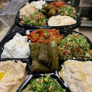 a variety of food