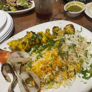 Afghani chicken kabob. Made to order!