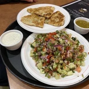 Bolani and Sheppard Salad