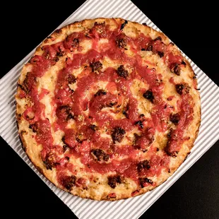 Vegan Sausage and Peppadew Peppers