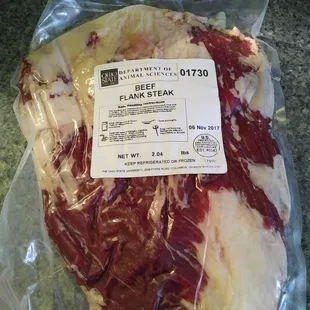 Flank steak.